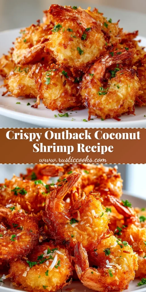 A close-up shot of a pile of golden brown, crispy coconut shrimp, ready to be served with a side of sweet chili dipping sauce. The perfect coconut shrimp recipe.