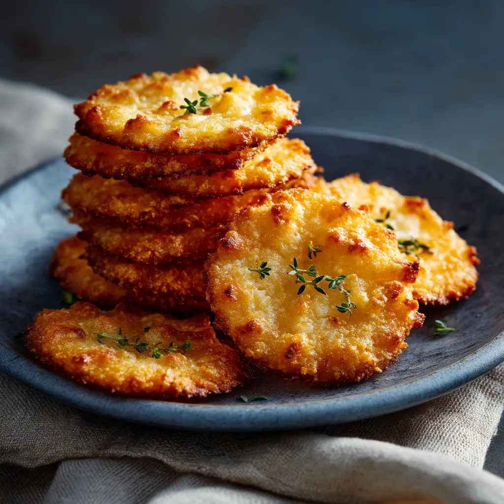 A close-up of the cottage cheese cracker dough being rolled out between two sheets of parchment paper before baking.