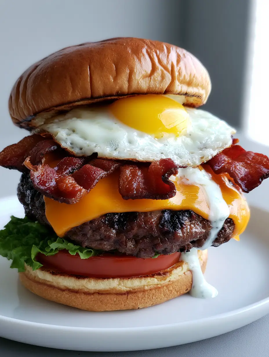 Close up shot of a thick juicy beef patty with charred marks and melted orange cheddar for Crack Burgers.