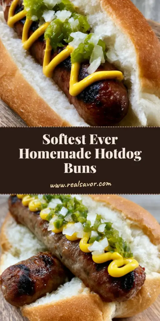 A close-up shot of a golden-brown Homemade Hot Dog Bun featuring a charred beef hot dog with a perfect mustard zigzag and neon-green relish.